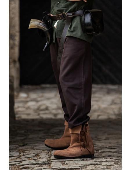 Pantalon médiéval Dirk, couleur marron