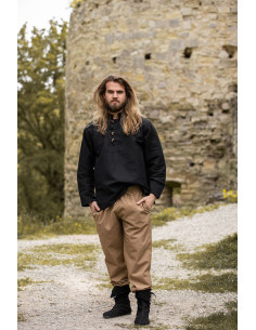 Pantalon médiéval Arvo, couleur marron sable