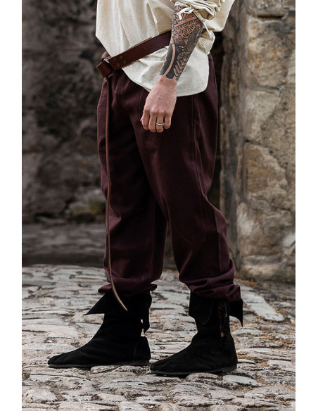 Pantalon médiéval Arvo, couleur marron