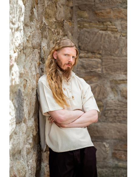 Chemise médiévale à manches courtes...