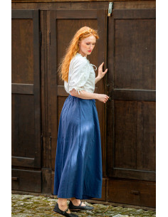 Jupe médiévale modèle Diana, bleu