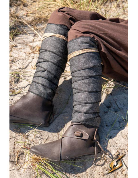 Winingas torsadées en laine avec...