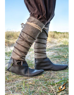 Winingas torsadées en laine avec motif Épine de Poisson,...