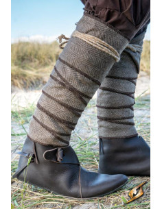 Winingas torsadées en laine avec motif Épine de Poisson,... 2