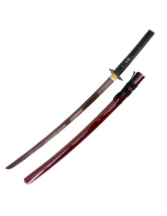 Katana de pratique rouge de base avec boîte