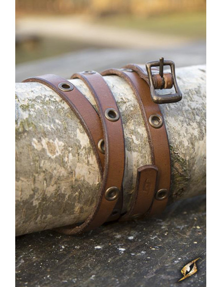 Bracelet multi lanières en cuir...