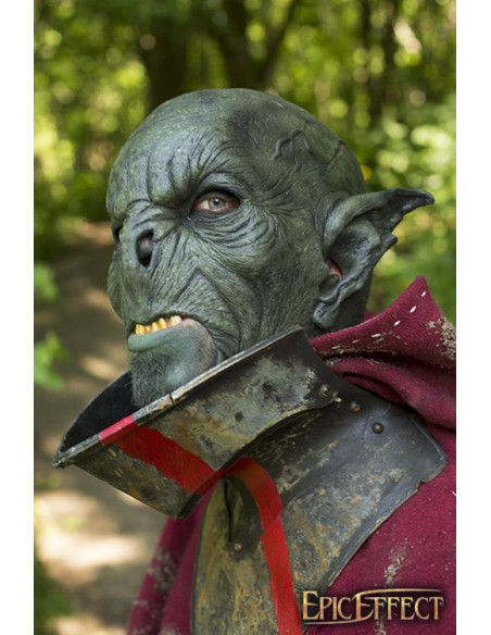 Masque de fantaisie Green Feral Orc LARP