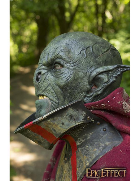 Masque de fantaisie Green Feral Orc LARP
