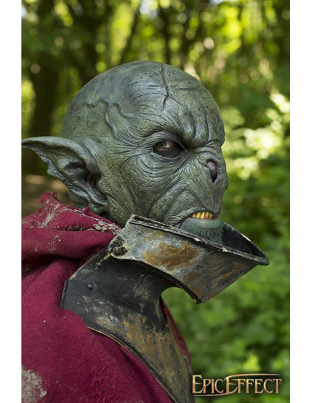 Masque de fantaisie Green Feral Orc LARP