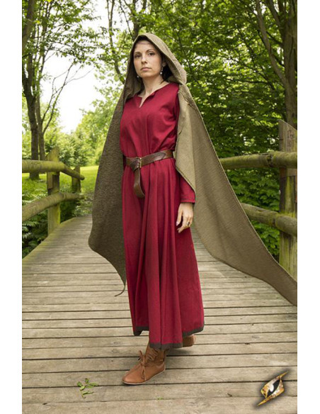 Capuche avec châle médiéval modèle...