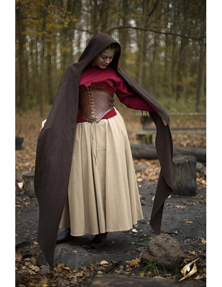 Capuche avec châle médiéval modèle...