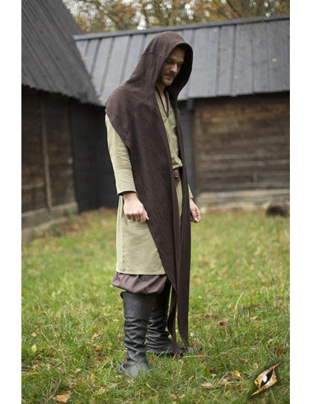 Capuche avec châle médiéval modèle...
