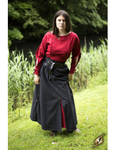 Jupe de bataille médiévale, noire 2