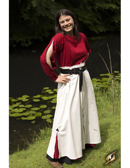 Jupe de bataille médiévale, beige