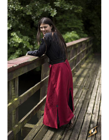 Jupe de bataille médiévale, rouge