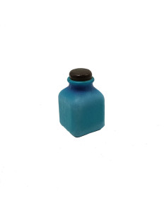 Potion de mousse d'alchimie carrée bleu clair, LARP