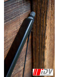 Arc médiéval noir IDV. 140cm. long 2