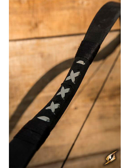 Arc médiéval noir à monter à cheval....