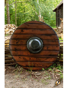 Bouclier Viking Drang Wood LARP, ø 70 cm.