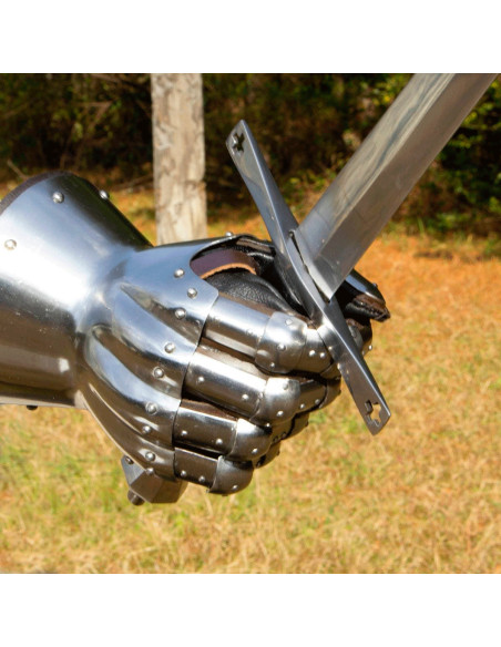 Gantelets articulés - Sablier, XIVe...