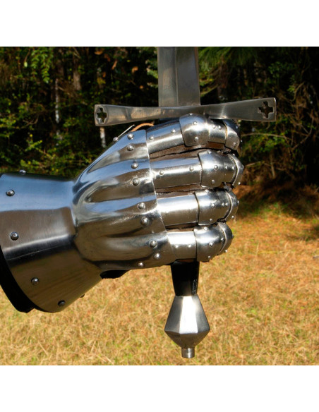 Gantelets articulés - Sablier, XIVe...