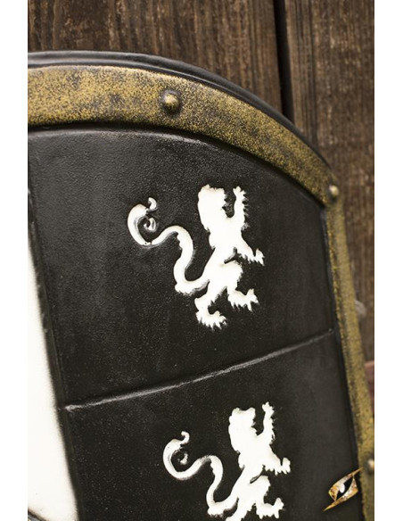 Bouclier Chevalier Médiéval Lions...