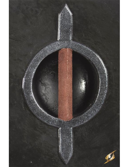 Bouclier rond, imitation bois, pour...