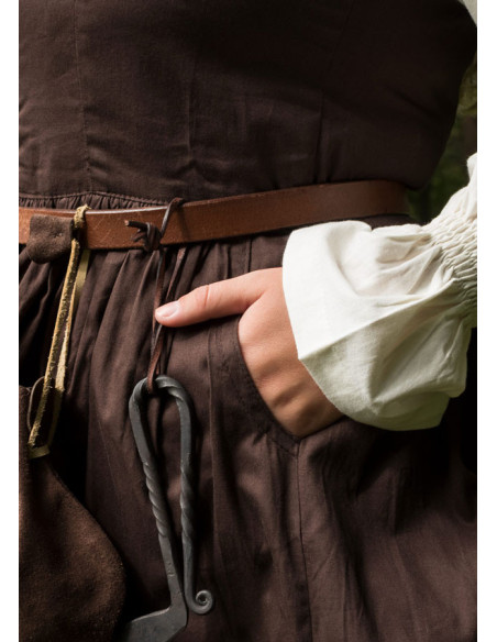 Robe paysanne médiévale Lene coton...