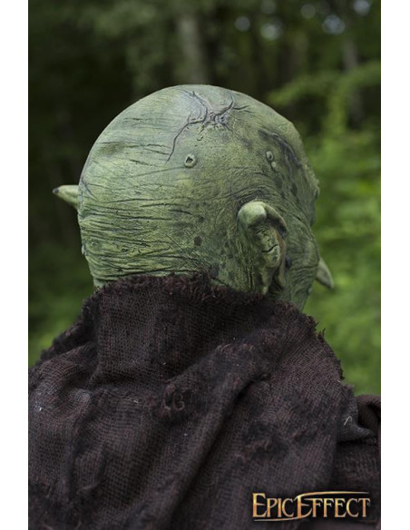 Masque de mauvais gobelin vert
