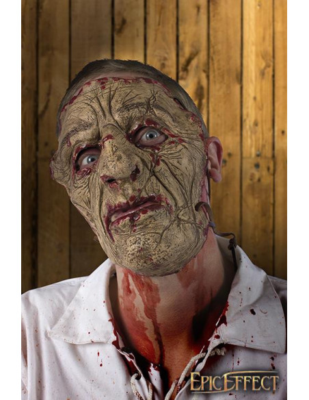 Masque facial humain mort, peau claire