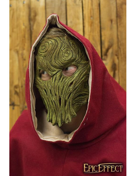 Masque de druide occulte, imitation bois