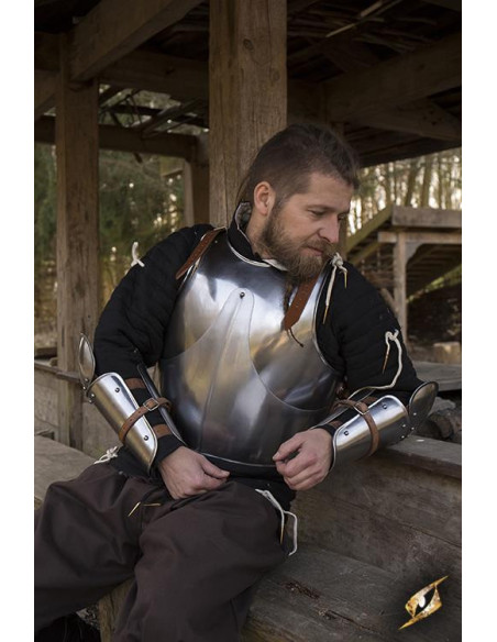 Brassards et coudes d'armure...