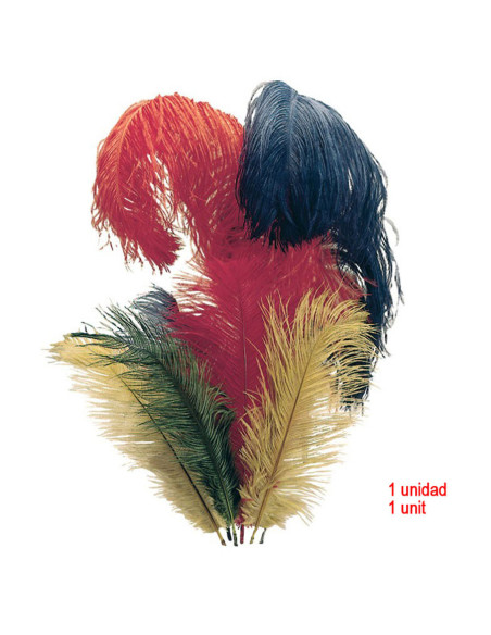 1 plume d'autruche pour les sabots