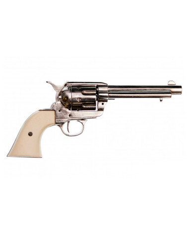 Revolver Colt Peacemaker SAA, année 1873
 Finitions-Nickel