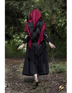 Capuche Altair en rouge foncé 2