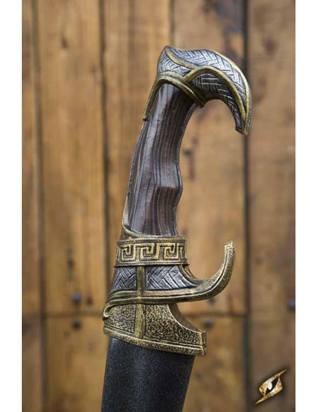 Épée Falcata en latex pour GN, 85 cm.