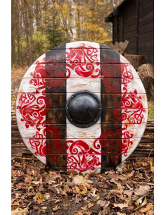 Bouclier en latex Sleipnir Iarla pour GN, 80 cm.