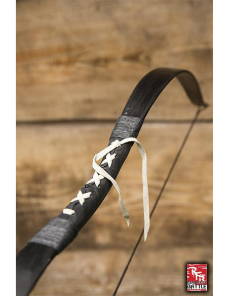 Arc médiéval noir. Corde 88cm.