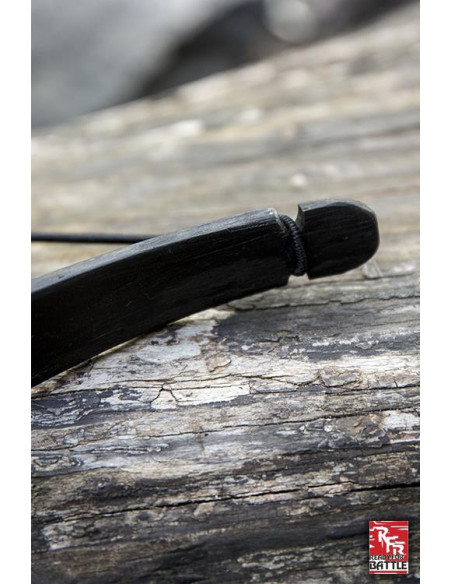 Arc médiéval noir. Corde 88cm.