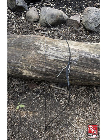 Arc médiéval noir. Corde 88cm.