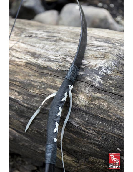 Arc médiéval noir. Corde 88cm.