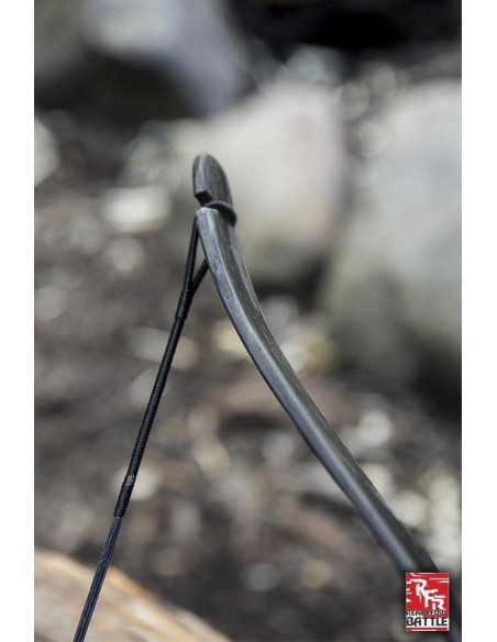 Arc médiéval noir. Corde 88cm.