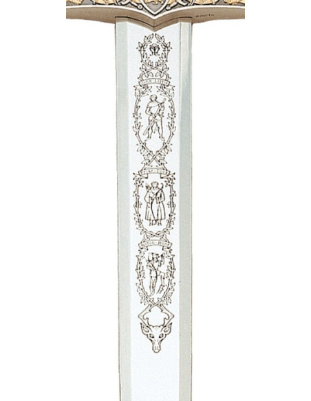 Épée Robin des bois en or et argent