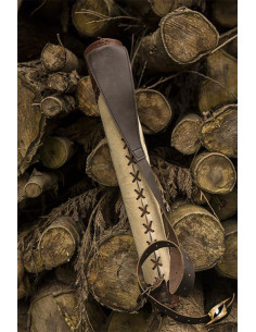 Carquois d'archer pour GN, bicolore marron-beige 2