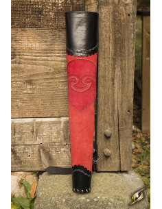 Carquois d'archer pour GN, bicolore rouge-noir