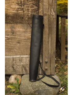 Petit carquois de chasseur médiéval pour GN, couleur noire
