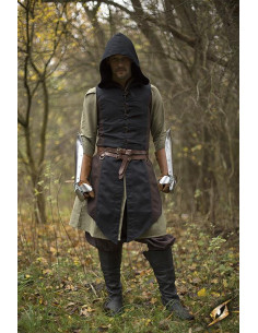 Gilet rogue Altair marron-noir en coton