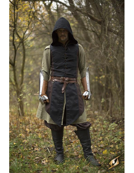 Gilet rogue Altair marron-noir en coton