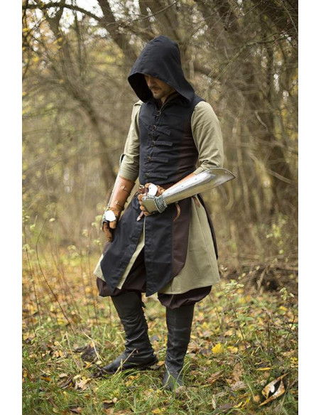 Gilet rogue Altair marron-noir en coton