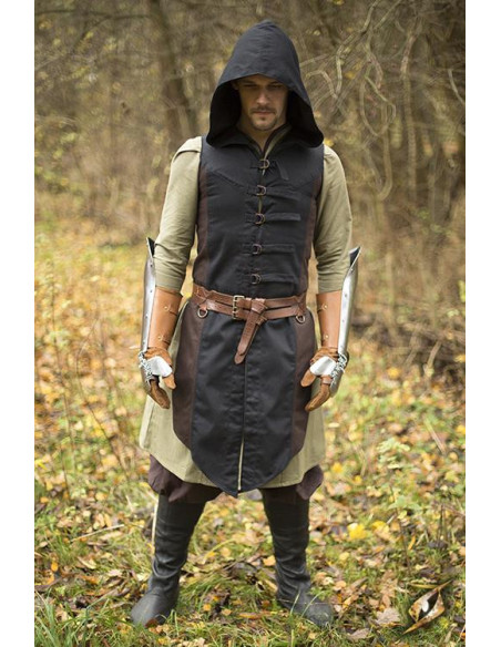 Gilet rogue Altair marron-noir en coton